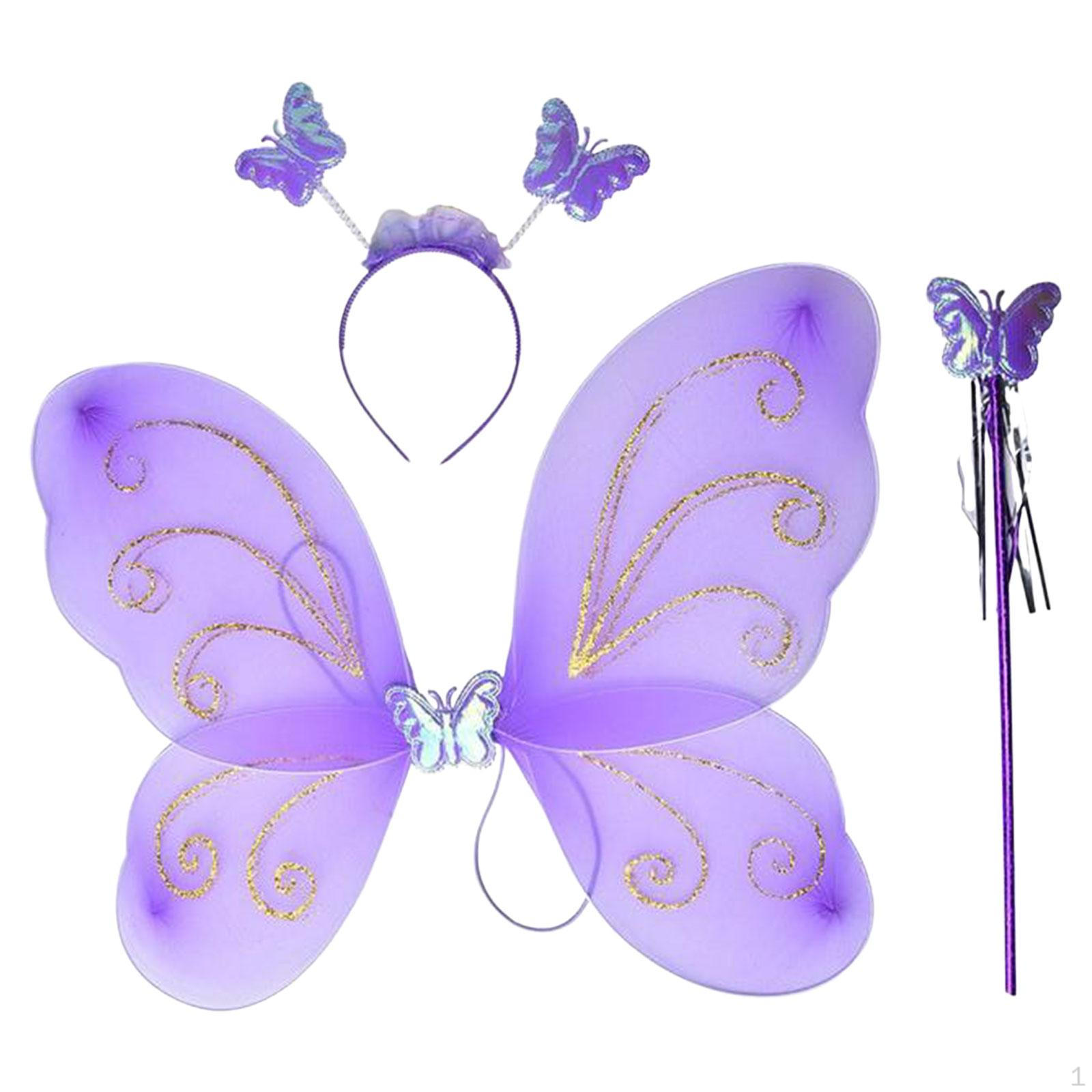 

Дитячий костюм феї з метеликом та обручем для рольових ігор Purple