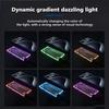 M.2 NVME/NGFF Dual Protocol SSD Enclosure Transparent Hard Drive Case USB3.2 Type-C RGB Light 10Gbps Enclosure SATA SSD Adapter