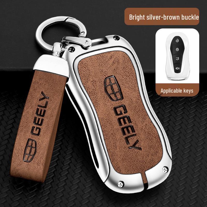 Geely Car Key Case for Xingyue S & Boyue Pro - Premium Metal Shell with Secure Buckle 