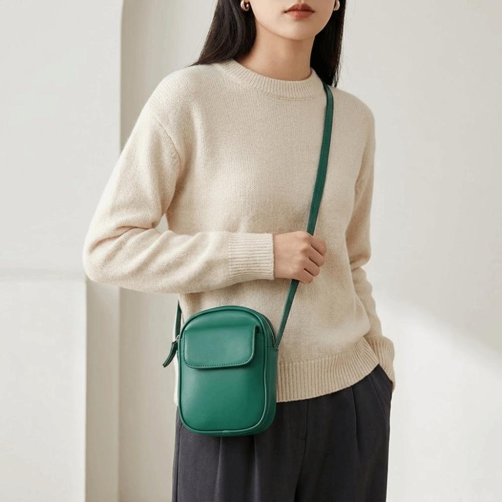 Square Shoulder Bag Durable Crossbody Bag Simple Phone Purse  Women