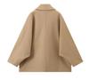Women's European Style Turn-Down Collar Wool Overcoat, Winter Outerwear, Available in Multiple Colors