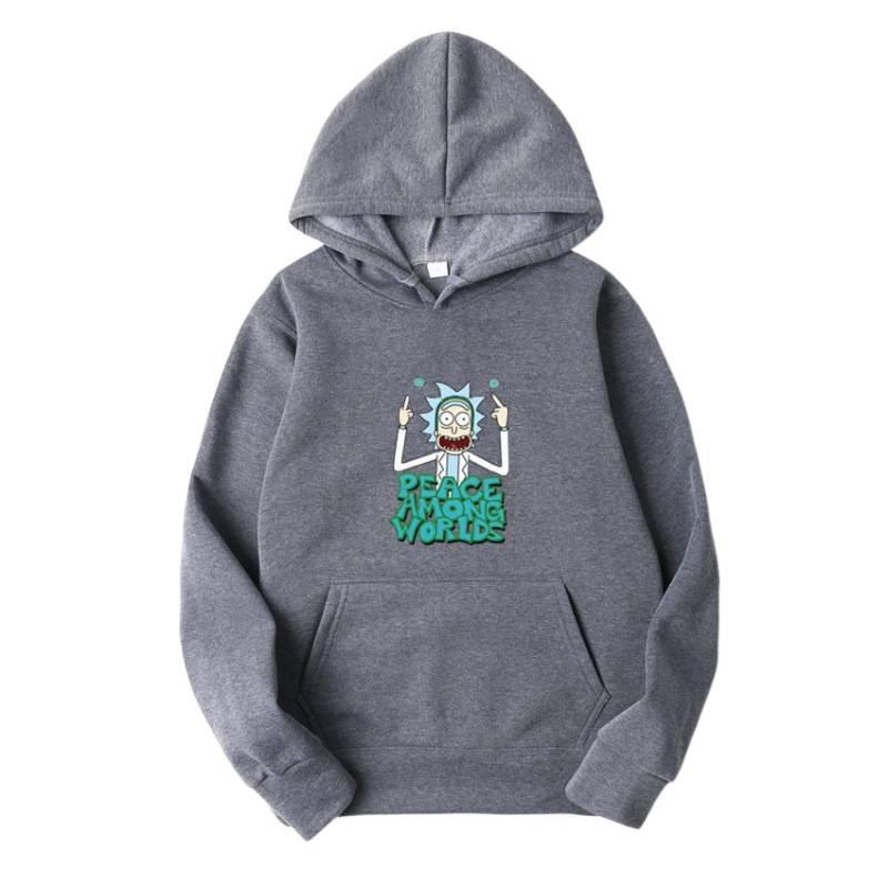 Unisex Japanese Anime Hoodie - Rick and Morty Trendy European Size Sweatshirt