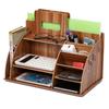 Holz Schreibtisch Organizer Büro Bureau Stift Halter Holz Sorter mit Schublade Organizer Stift Bleistift Organizer Buch Regal ZM902