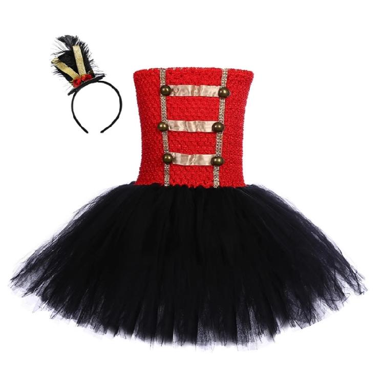 

Детское платье-пачка с пайетками, платье для косплея на Хэллоуин, костюм циркового конферансье с повязкой на голову, праздничная одежда M