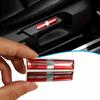 2 insignias de coche estilo bandera danesa, pegatinas para manijas de asiento de coche, adecuadas para todos los accesorios de decoración de coche - pegatinas de coche