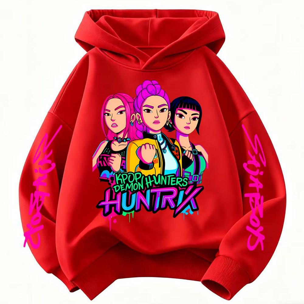 The Perfect Gift! Amazing K-POP Demon Hunters Kids Hoodie. Soft Cozy  Featured with Cool Cartoons for Boys and Girls.