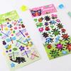 10 Sheets/Set Cartoon Insect Bee Ladybug Sticker Cute 3D Bubble PVC Scrapbooking Stickers for Children Boy Girl Cognitive Toys