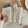 White Gray Wool Thickened Socks Polka Dot Wind Socks Polka Dot Cute Pile Socks Base Stripes