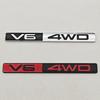 Zinklegering Logo 3D V6 4WD Auto Embleem Letters voor Achterkofferbak Embleem Sticker voor Toyota Prado Land Cruiser 4Runner Auto Accessoires