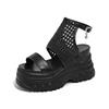 Fashion 9.5CM Women Summer Sandals Open Toe Woven Platform Wedge Sneakers Slippers 2025 Women Casual Shoes Beach Sandálias Das Mulheres