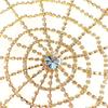 Rhinestone Hair Net Hollow Out Chain Cap Metal Sparkly Tassel Hair Jewelry For Women Girls