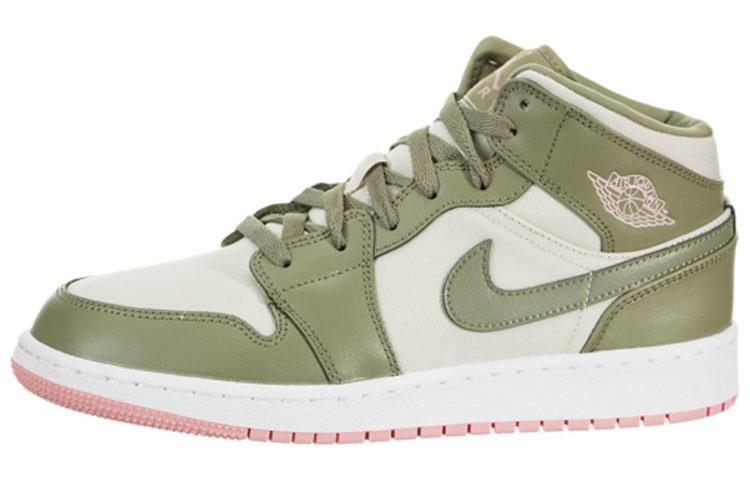 Air Jordan 1 Mid 'Bleached Coral' Gs 555112-225 40 white