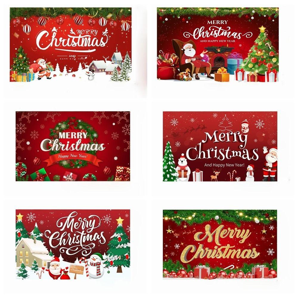 Happy New Year Theme Christmas Background Banner Cloth Christmas Decorations Photography Props