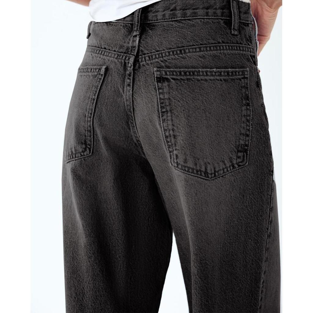 European & American Women's High-Waisted Personality Straight-Leg Jeans