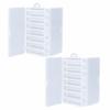 2PCS 14 Compartments Fishing Tackle Box Double Sided Fishing Bait Box  for Outdoor Fishing