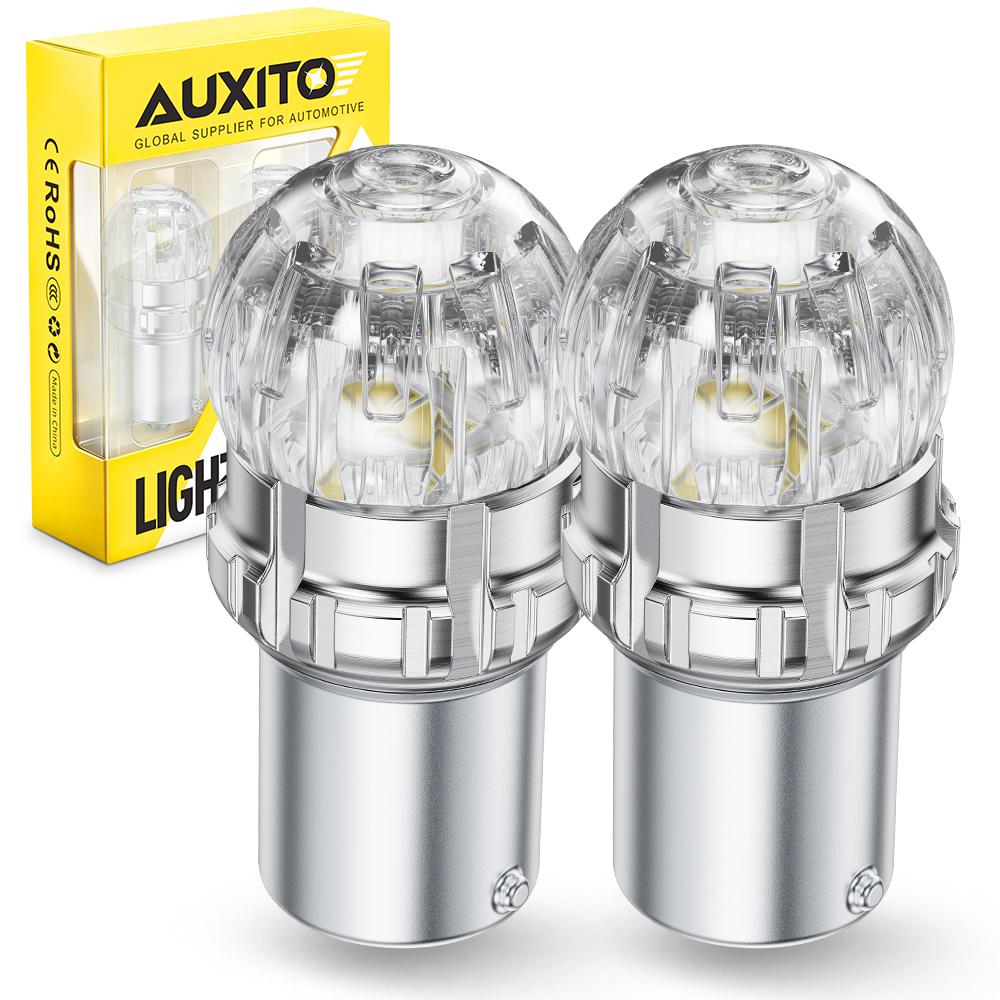 AUXITO 1156 BA15S P21W LED Canbus T20 W21/5W 7443 1157 P21/5W BAY15D W21W LED DRL Tail Brake Signal Lights Red White Amber 12V Dome Lights 6