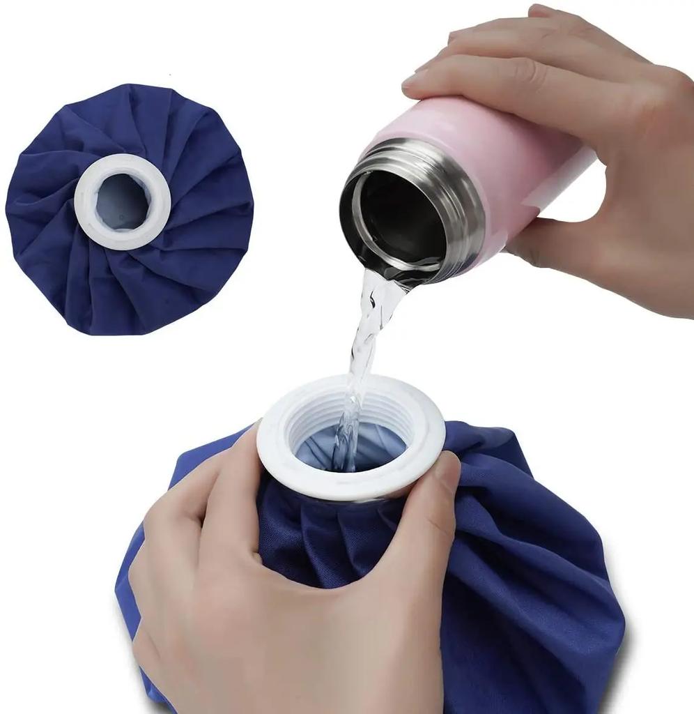 Ice Cold Pack Reusable Ice Bags Hot Water Bag for Injuries,Hot & Cold Therapy & Pain Relief with Elastic Breathable Support Wrap