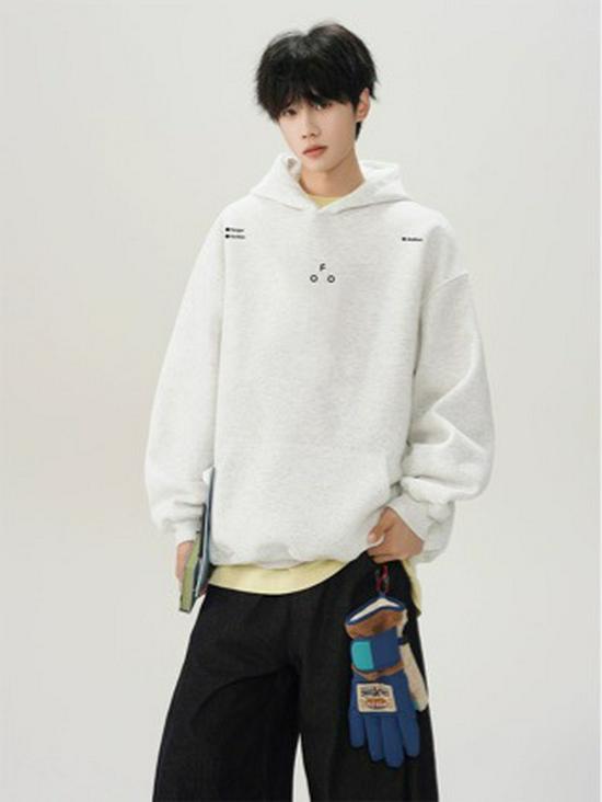 Herbst Trendiger Amerikanischer High Street Hoodie mit Schriftzug - Lockere Passform, Schweres Design für Paare