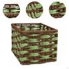 Handwoven Storage Basket Container Versatile Home Decor Practical Bin Organizer Box for