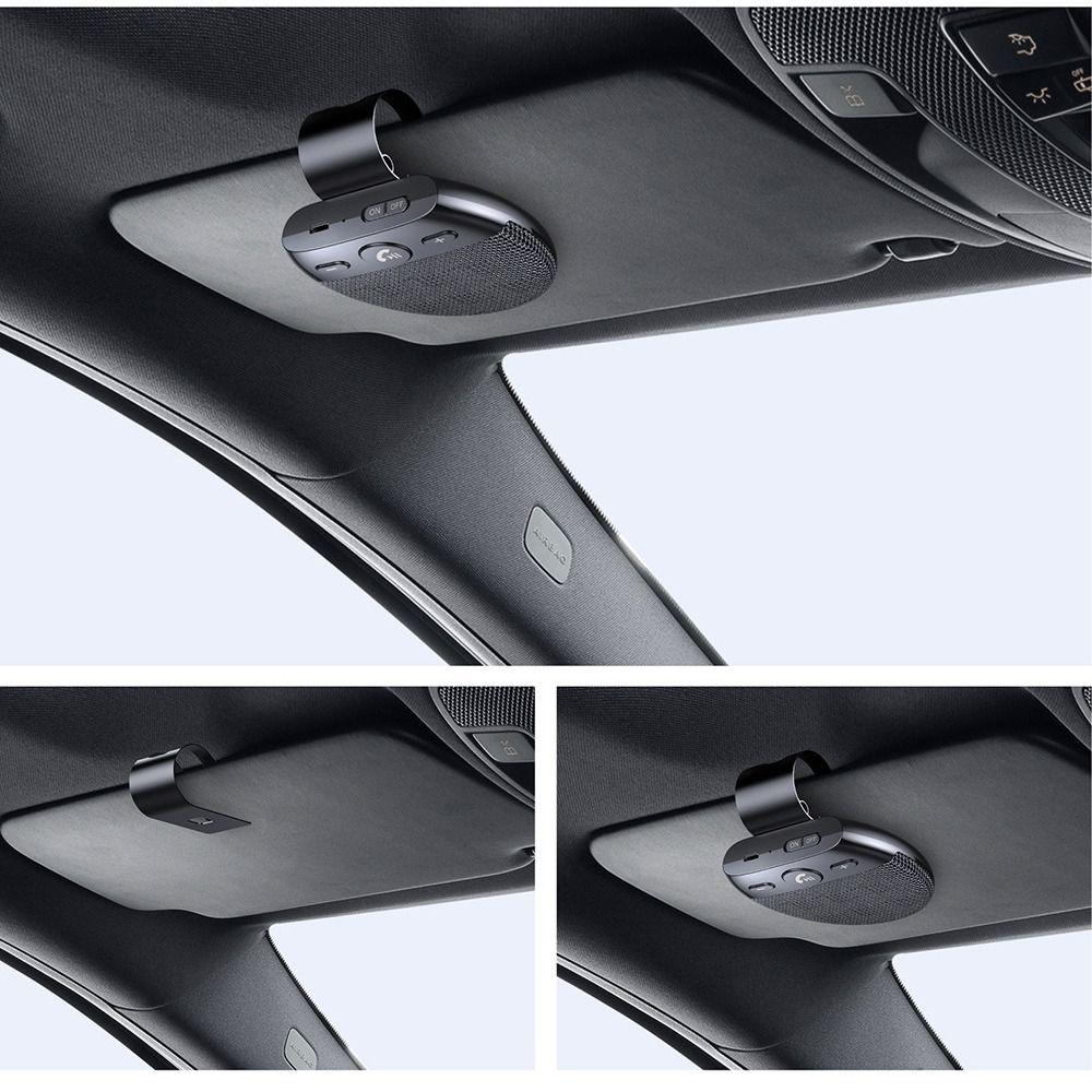 Bluetooth 5.0 Handsfree Car Kit Noise Reduction Sun Visor Music Player  Music Playback