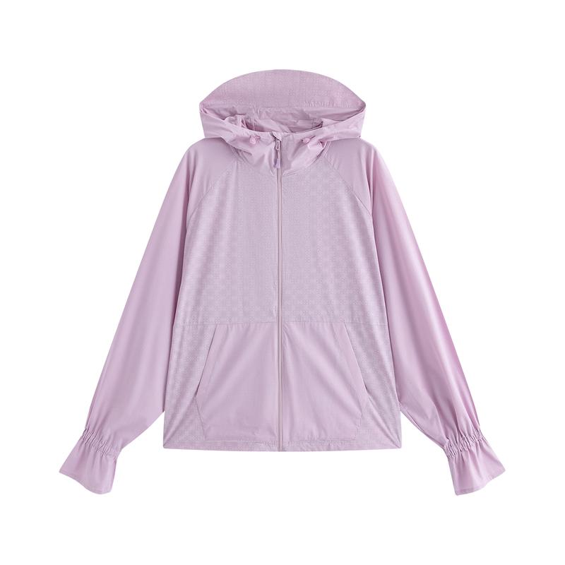 

Ailaio Women s Printed Hooded Sun Protection Jacket L