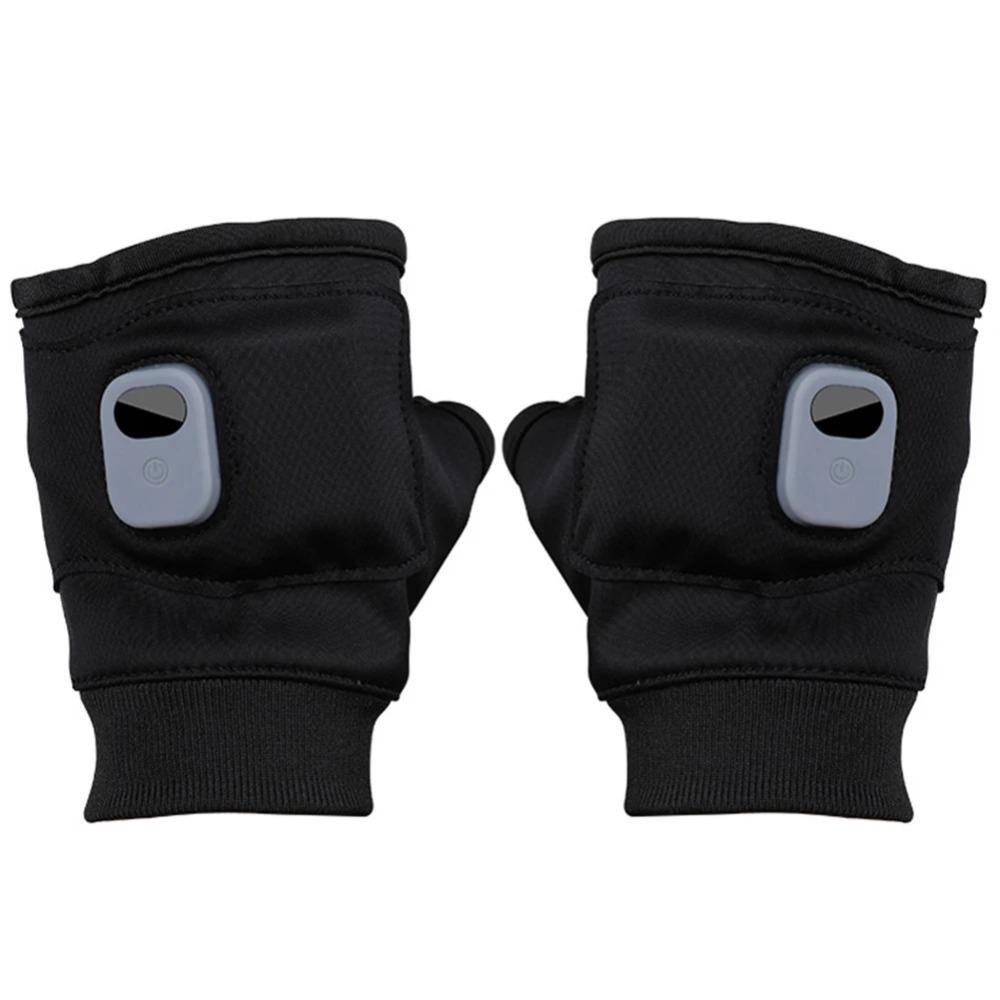 1Pair USB Rechargeable Electric Heated Gloves Thermal Winter Warm Gloves Smart Heating Gloves Bike