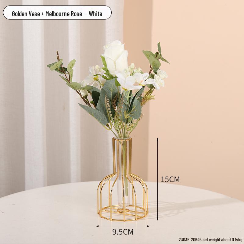 Minimalist Transparent Glass Vase for Creative Flower Arrangements In Living or Dining Rooms