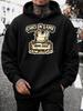 Unisex Chicken Game Over Graphic Hooded Sweatshirt - Retro Gaming Pullover Hoodie with Front Pocket, Drawstring, Casual Streetwear Suitable for Autumn