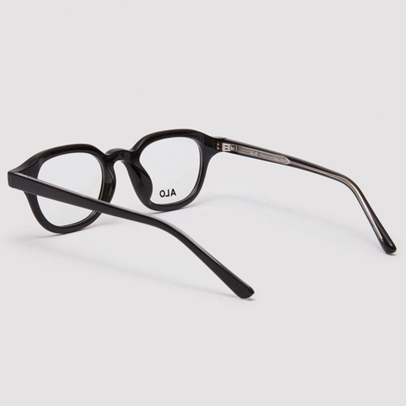 Aloeyewear [Essential] AL5503 0909G Essential Quadratische schwarze Brillenfassung mit Blaulichtfiltergläsern