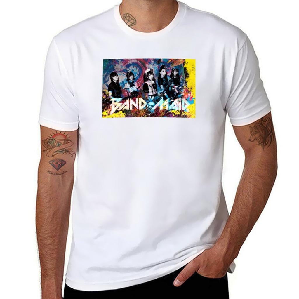 BandMaid Watercolor TShirt Quick Dry Sports Short Sleeve Tee