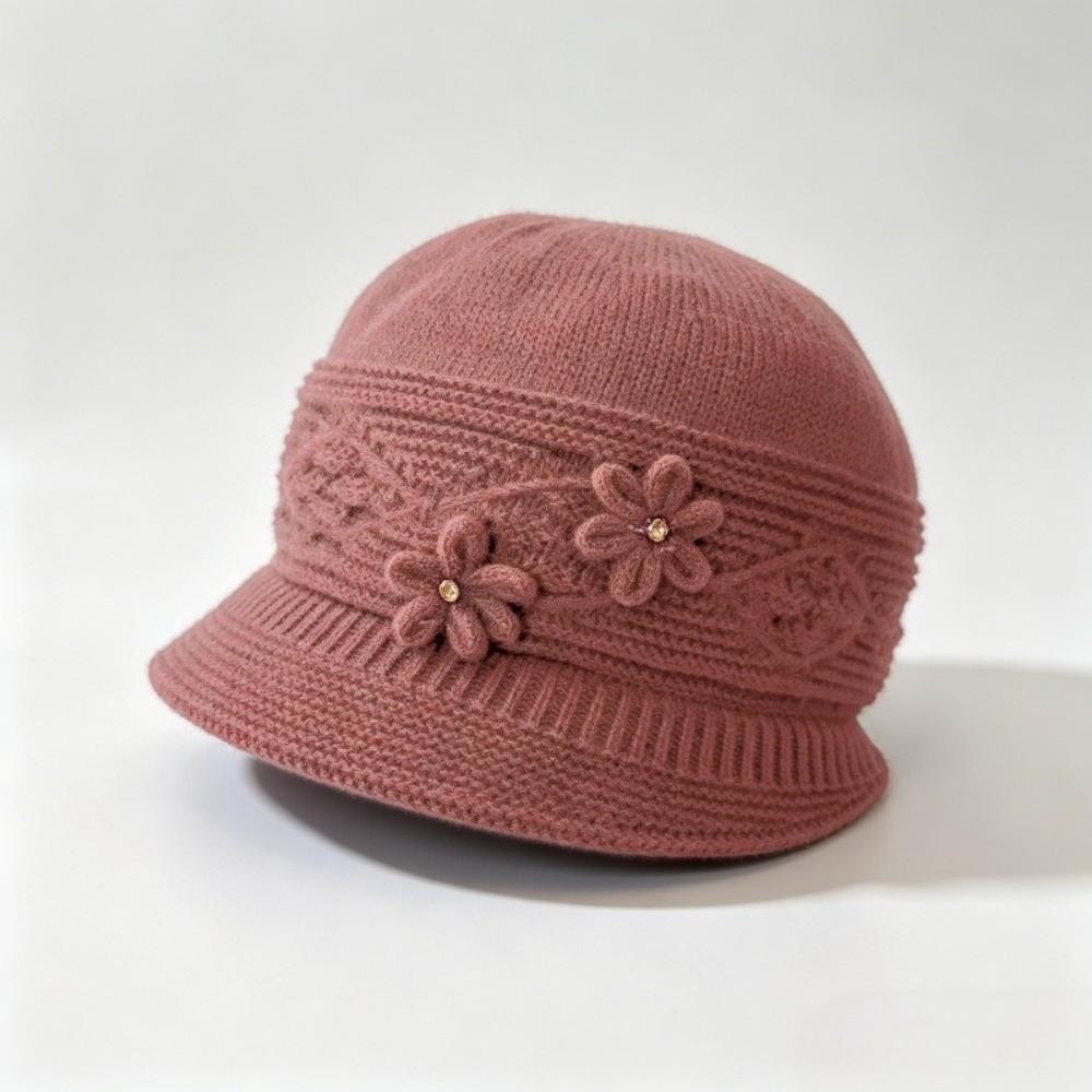 Thickened Winter Bucket Hat Windproof Knitted Beanie Gift Ready Fisherman Hat  Walking