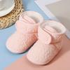 Gefütterte Babysocken-Schuhe, Warme Baumwoll-Stiefelchen für Säuglinge und Kleinkinder