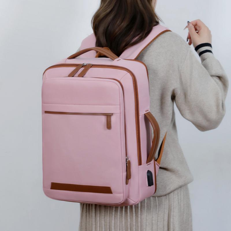 Women's Large Capacity Travel Backpack Business Laptop Bag with USB Charging Port School Backpack for Teacher Laptop Compartment