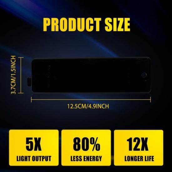 Pair Bumper LED Side Smoked Marker Light For Pontiac Firebird 93-02 1999 2000