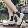 Fashion Rain Boots for Women Fashionable Short-Tube Waterproof Shoes for Outer Wea New Mid-Tube Chelsea Waterproof Anti-Slip Rain Boot