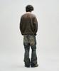 NOT4NERD Distressed Contrast Hand Stitch Knit - Khaki