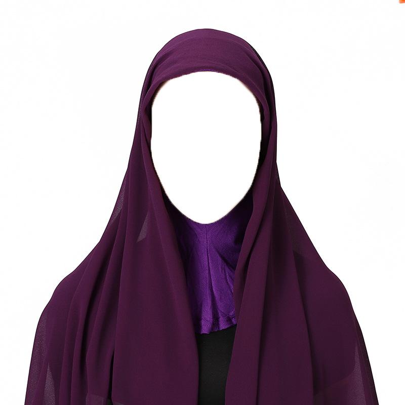 High Quality Muslim Instant Hijab Scarf Women Plain Ready Easy Wear Hijab for Girls