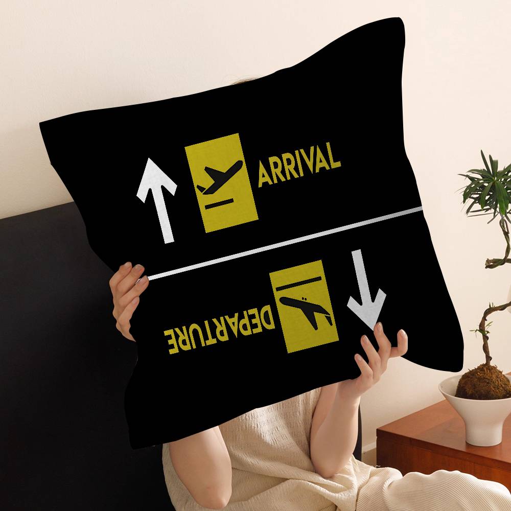 Pilot Captain Stripes Pillowcase Toon Gift Cushion Cover Bedroom Home Sofa Chair Seat Decor Pillow Case
