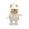 Shinada Global Mochi Series Mochi Bull Cream (mini) 7 X 5 X 14 Cm Stuffed Bulldog Animal MOBU-0088CR