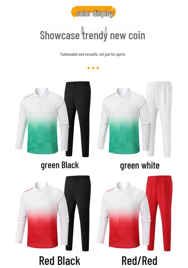 Unisex Spring/Autumn Long-Sleeve Sports Suit: Chinese Team Training Wear & Martial Arts Coach Uniform with Stand-up Collar
