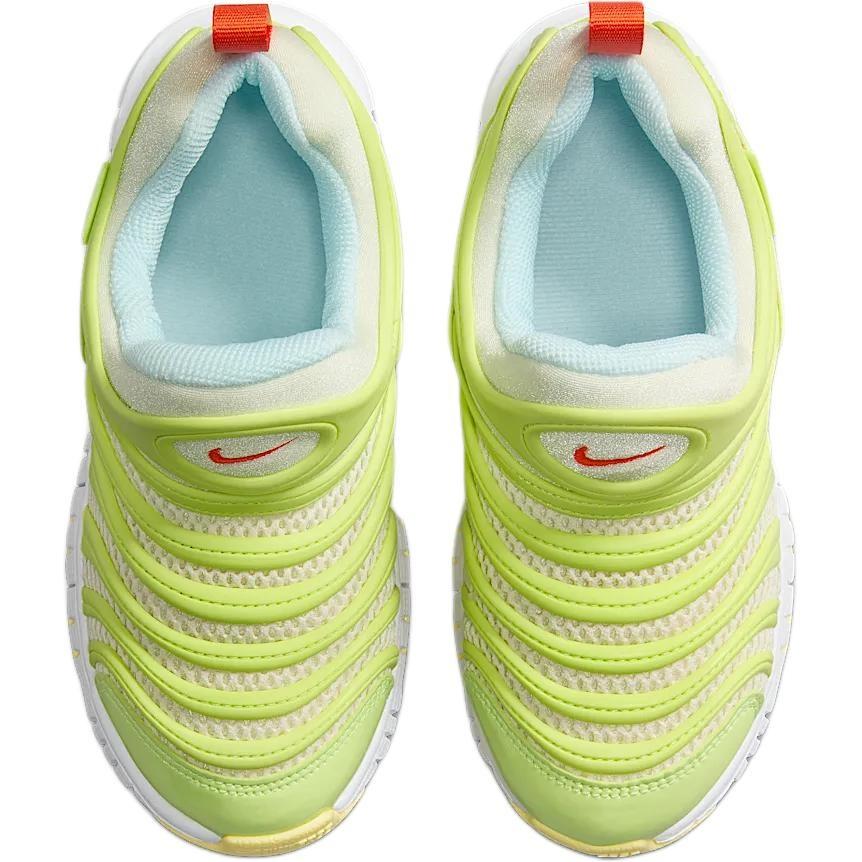 Nike Dynamo Free Cushioning Abrasion Resistant Cushioning, Wear Resistant Low top Kids Lifestyle Shoes Yellow Green Kids' IB8893-181
