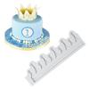 Crown Shape Liquid Silicone Mold Fondant Cake Decoration Wedding Cake Border Fondant Cake Decorating