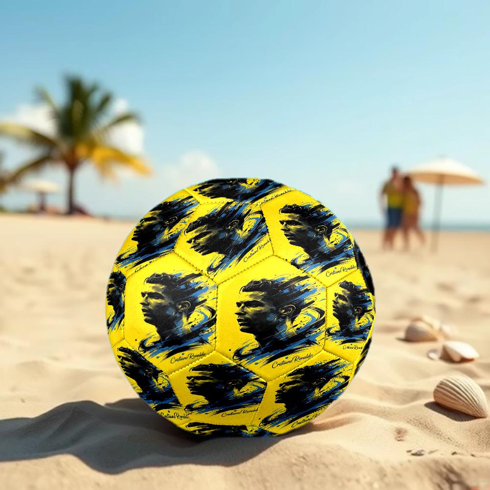 Cristiano Ronaldo Taglia 5 Pallone da Calcio Pallone da Calcio ad Alta Elasticità Per Competizione All'aperto Allenamento Quotidiano Gioco