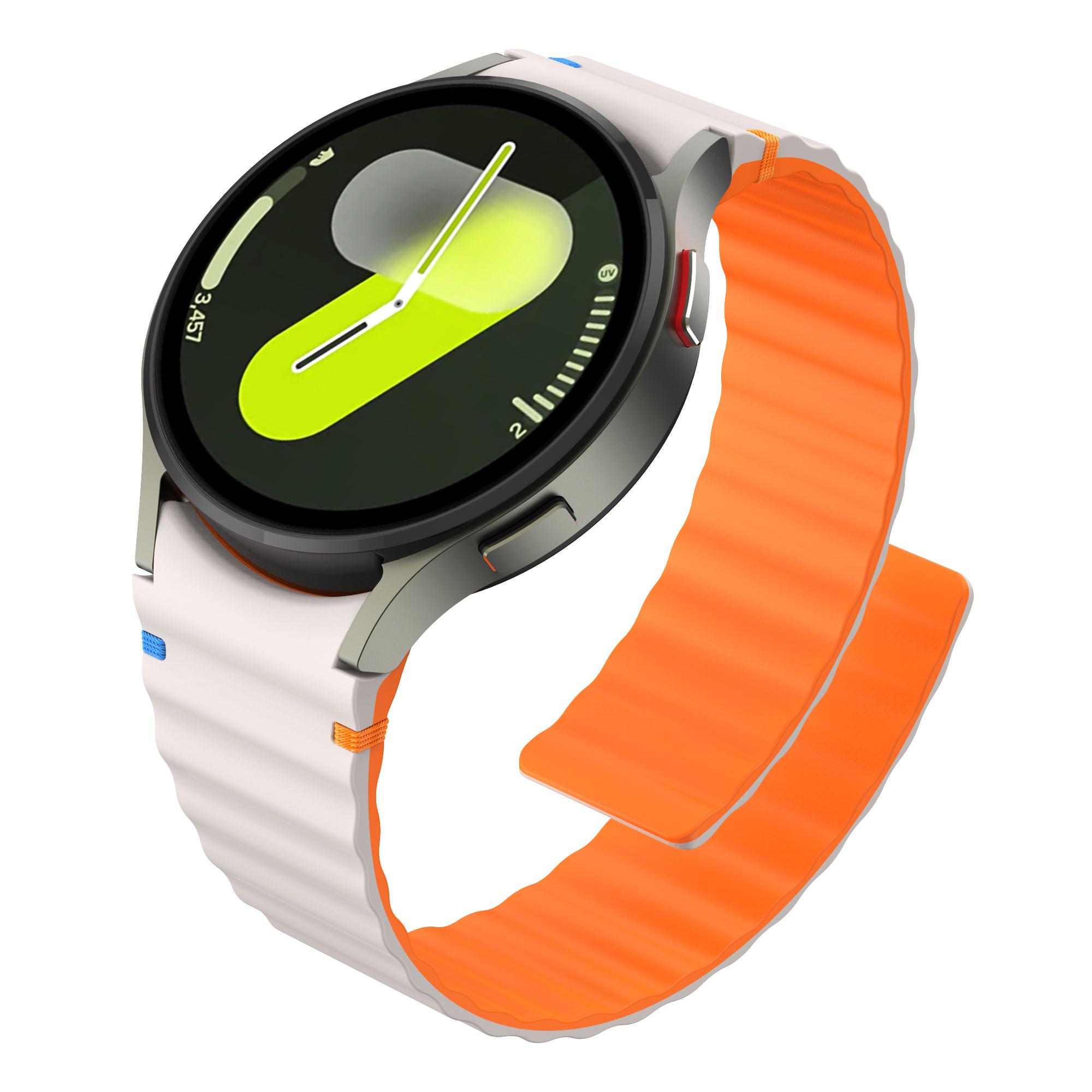 

Магнитный ремешок для Samsung Galaxy watch 7/FE/5 Pro/6/4 classic 44мм 40мм Силиконовый ремешок-петля Запасной браслет Аксессуары Galaxy watch 7 40mm
