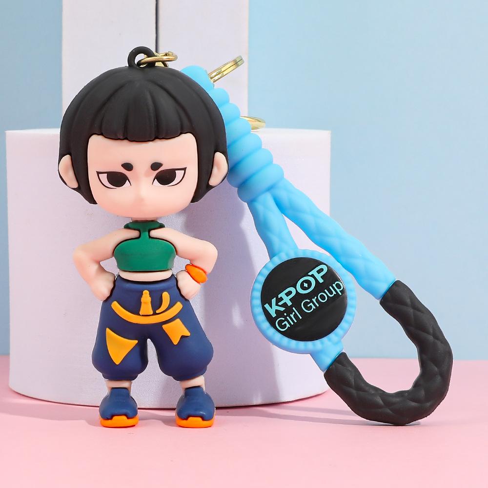 Yaratıcı KPOP Şeytan Avcıları Küçük Kaplan Anahtarlık Kolye Karikatür Anime Canavar Avı Kız Anahtarlık Çanta Askısı Dekorasyon Hediye