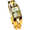 Stylish Women's Square Bangle Quartz Watch with Steel Band for Girls