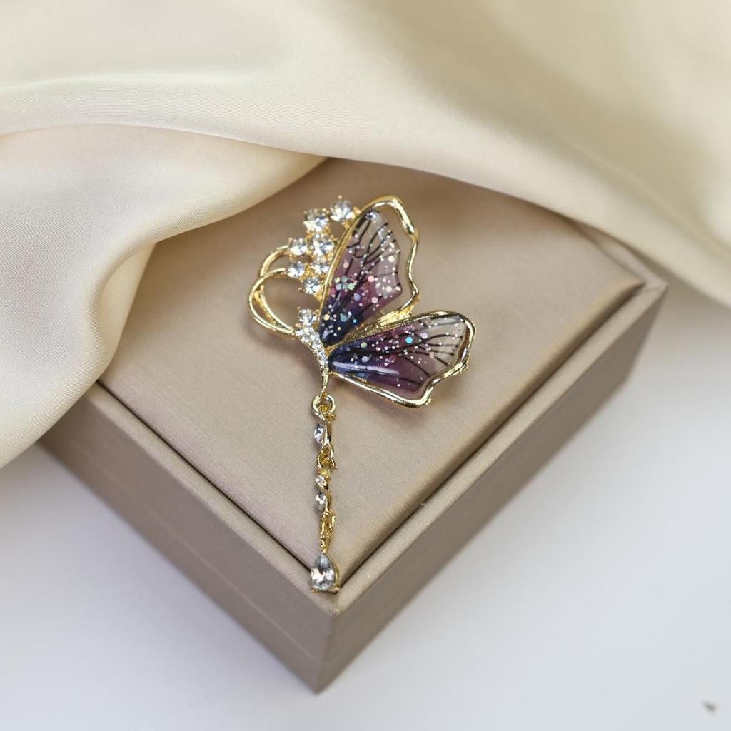 Elegant Women's Brooch: Versatile Bow & Insect Flower Design with Anti-Exposure Feature