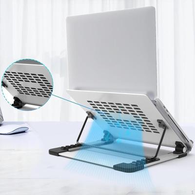 Holder Tablet Stand Adjustable Foldable Multifunctional Non Slip Portable Space Saving Laptop Shelf