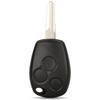 Jingyuqin 3 Buttons Replacement Remote Key Shell  Cover FOB Case for Renault Logan Sandero Clio Fluence Vivaro Master Traff