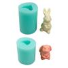 3D Easter Rabbit Silicone Mold DIY Chocolate Cake Decorating Exploy Gypsum Soap Mould Handmade Fondant Baking Soap Molds